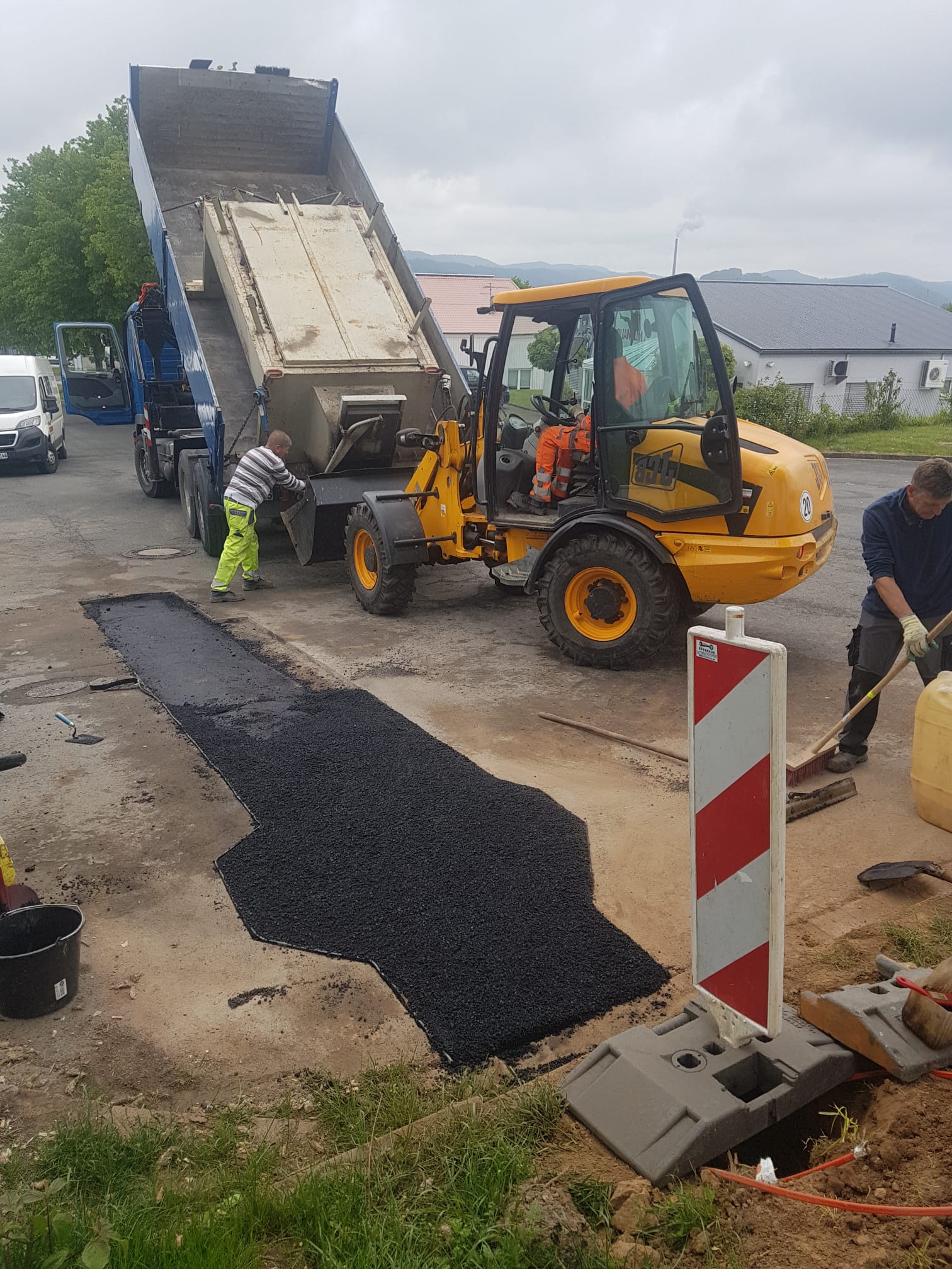 Leitungszonen sauber wiederhergestellt.